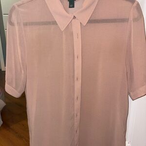 Wild Fable Light Brown Button Down Shirt
